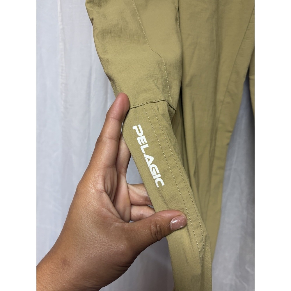 Pelagic Polaris Pants Men's 38 Khaki Performance Fishing‎ Nylon Cargo Outdoor - Picture 4 of 10